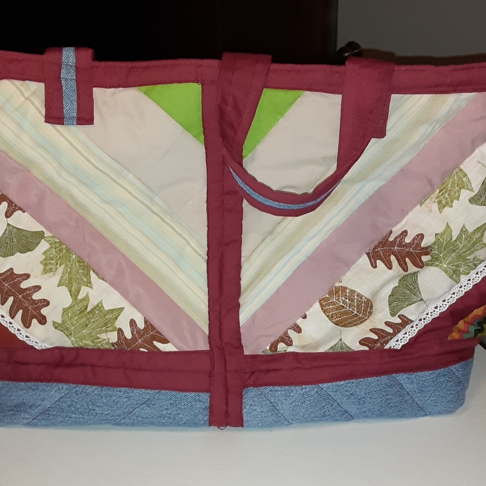 "Whatever Bag" Ladies handmade Quilted tote.